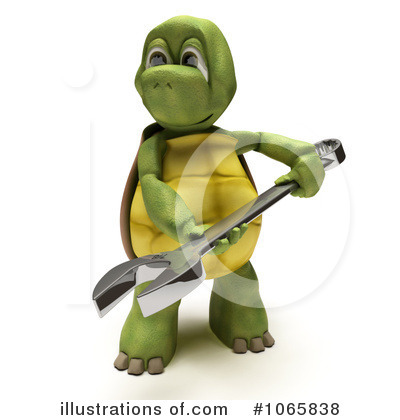 Royalty-Free (RF) Tortoise Clipart Illustration by KJ Pargeter - Stock Sample #1065838