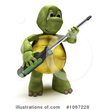 Royalty-Free (RF) Tortoise Clipart Illustration by KJ Pargeter - Stock Sample #1067228
