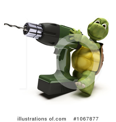 Royalty-Free (RF) Tortoise Clipart Illustration by KJ Pargeter - Stock Sample #1067877