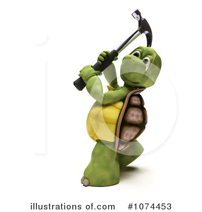 Royalty-Free (RF) Tortoise Clipart Illustration by KJ Pargeter - Stock Sample #1074453