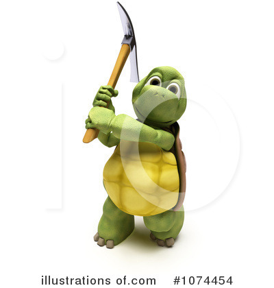 Royalty-Free (RF) Tortoise Clipart Illustration by KJ Pargeter - Stock Sample #1074454