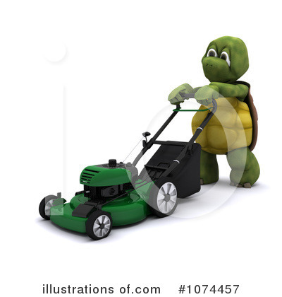 Lawn Mower Clipart #1074457 by KJ Pargeter
