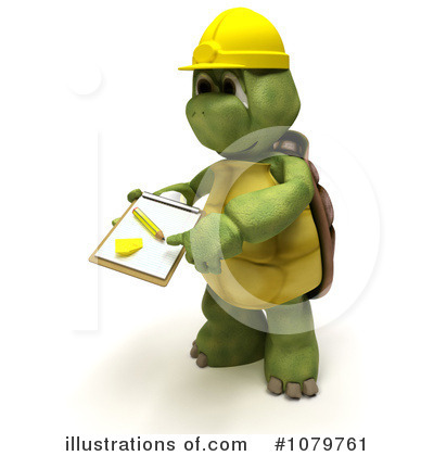 Royalty-Free (RF) Tortoise Clipart Illustration by KJ Pargeter - Stock Sample #1079761