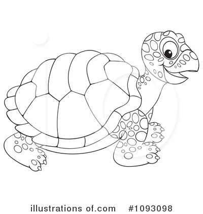 Royalty-Free (RF) Tortoise Clipart Illustration by Alex Bannykh - Stock Sample #1093098