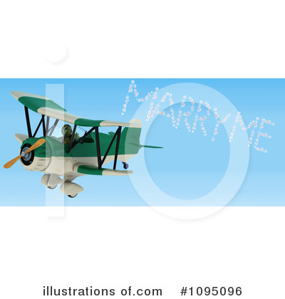 Airplane Clipart #1095096 by KJ Pargeter