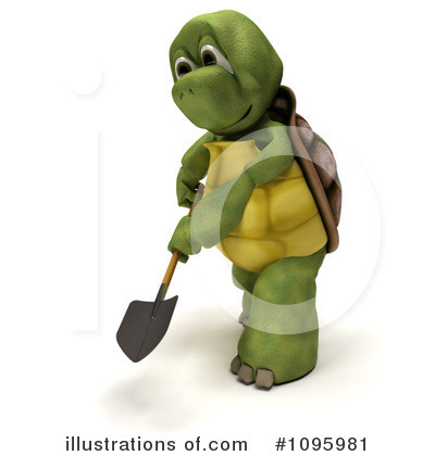 Royalty-Free (RF) Tortoise Clipart Illustration by KJ Pargeter - Stock Sample #1095981