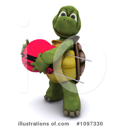 Royalty-Free (RF) Tortoise Clipart Illustration by KJ Pargeter - Stock Sample #1097330