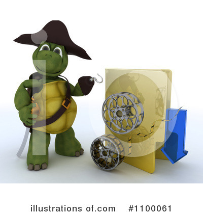 Royalty-Free (RF) Tortoise Clipart Illustration by KJ Pargeter - Stock Sample #1100061