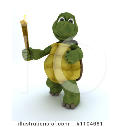 Royalty-Free (RF) Tortoise Clipart Illustration by KJ Pargeter - Stock Sample #1104661