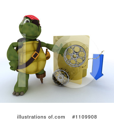 Royalty-Free (RF) Tortoise Clipart Illustration by KJ Pargeter - Stock Sample #1109908