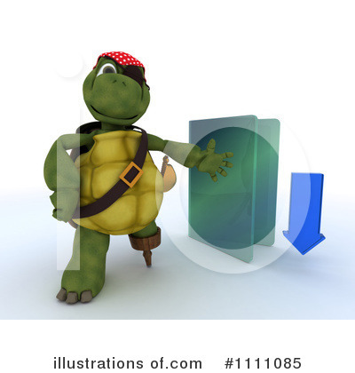 Royalty-Free (RF) Tortoise Clipart Illustration by KJ Pargeter - Stock Sample #1111085