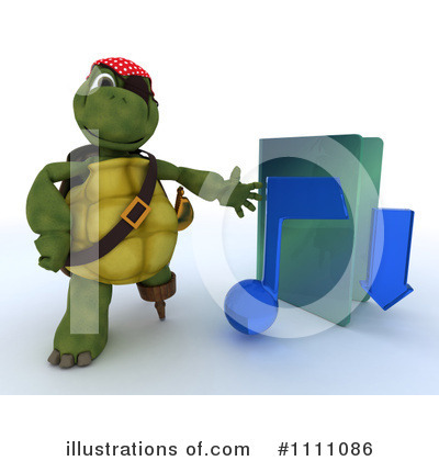Royalty-Free (RF) Tortoise Clipart Illustration by KJ Pargeter - Stock Sample #1111086