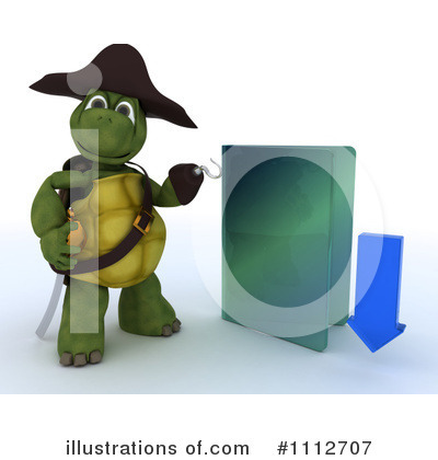Royalty-Free (RF) Tortoise Clipart Illustration by KJ Pargeter - Stock Sample #1112707