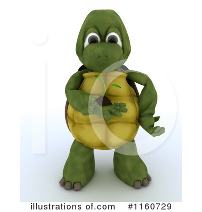 Royalty-Free (RF) Tortoise Clipart Illustration by KJ Pargeter - Stock Sample #1160729