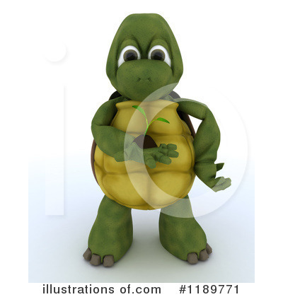 Royalty-Free (RF) Tortoise Clipart Illustration by KJ Pargeter - Stock Sample #1189771