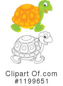 Tortoise Clipart #1199651 by Alex Bannykh