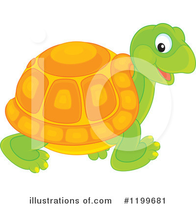 Royalty-Free (RF) Tortoise Clipart Illustration by Alex Bannykh - Stock Sample #1199681
