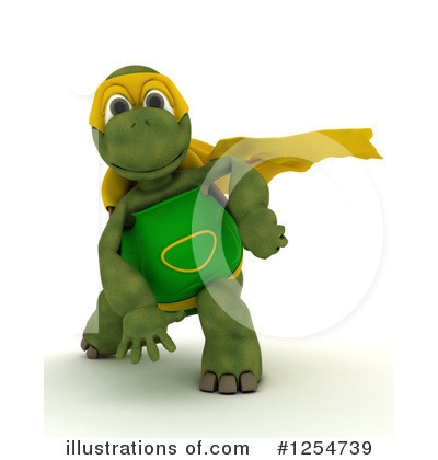 Royalty-Free (RF) Tortoise Clipart Illustration by KJ Pargeter - Stock Sample #1254739