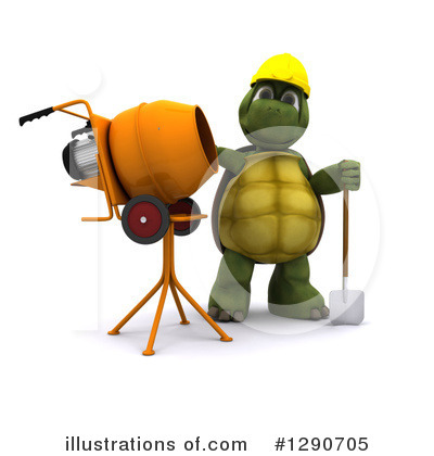 Royalty-Free (RF) Tortoise Clipart Illustration by KJ Pargeter - Stock Sample #1290705