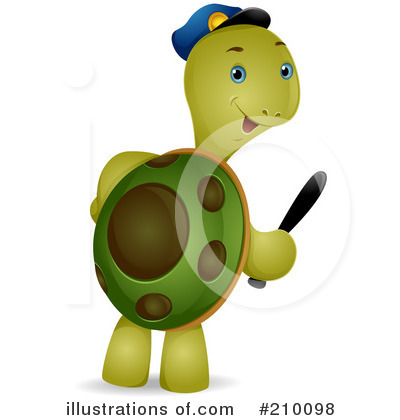 Royalty-Free (RF) Tortoise Clipart Illustration by BNP Design Studio - Stock Sample #210098