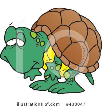 Royalty-Free (RF) Tortoise Clipart Illustration by toonaday - Stock Sample #438047