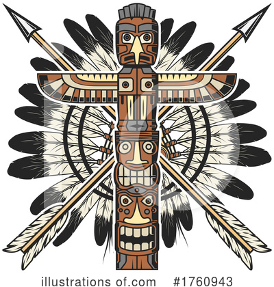 Totem Pole Clipart #1760943 by Vector Tradition SM