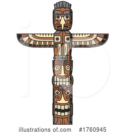Totem Pole Clipart #1760945 by Vector Tradition SM