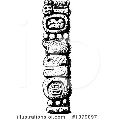 Royalty-Free (RF) Totem Pole Clipart Illustration by David Rey - Stock Sample #1079097