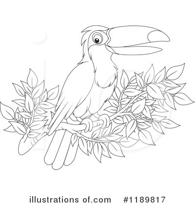 Royalty-Free (RF) Toucan Clipart Illustration by Alex Bannykh - Stock Sample #1189817