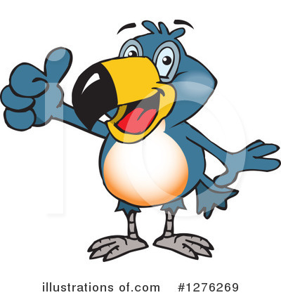 Royalty-Free (RF) Toucan Clipart Illustration by Dennis Holmes Designs - Stock Sample #1276269
