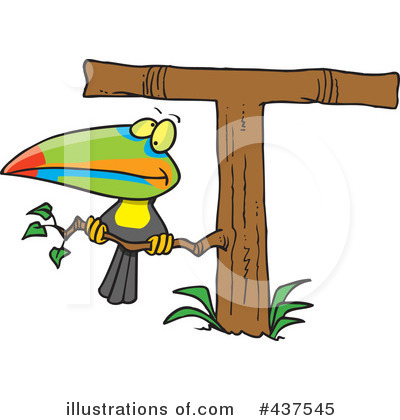 Royalty-Free (RF) Toucan Clipart Illustration by toonaday - Stock Sample #437545