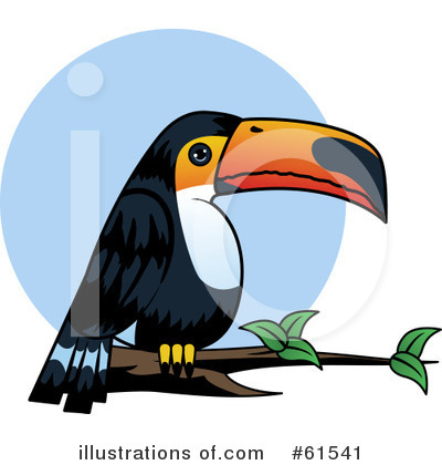 Royalty-Free (RF) Toucan Clipart Illustration by r formidable - Stock Sample #61541