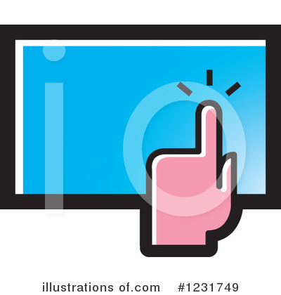 Royalty-Free (RF) Touch Screen Clipart Illustration by Lal Perera - Stock Sample #1231749