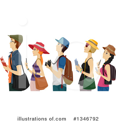 Royalty-Free (RF) Tourist Clipart Illustration by BNP Design Studio - Stock Sample #1346792