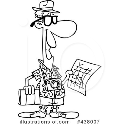 Royalty-Free (RF) Tourist Clipart Illustration by toonaday - Stock Sample #438007