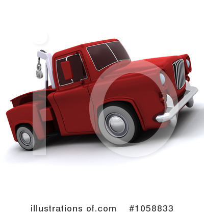 Royalty-Free (RF) Tow Truck Clipart Illustration by KJ Pargeter - Stock Sample #1058833