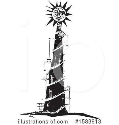 Royalty-Free (RF) Tower Clipart Illustration by xunantunich - Stock Sample #1583913