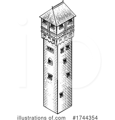 Royalty-Free (RF) Tower Clipart Illustration by AtStockIllustration - Stock Sample #1744354