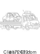 Towing Clipart #1724391 by Alex Bannykh