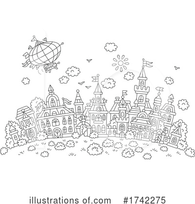 Royalty-Free (RF) Town Clipart Illustration by Alex Bannykh - Stock Sample #1742275