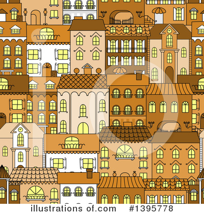 Townhome Clipart #1395778 by Vector Tradition SM