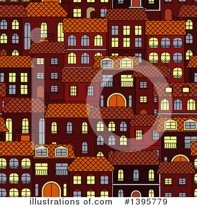 Royalty-Free (RF) Town House Clipart Illustration by Vector Tradition SM - Stock Sample #1395779