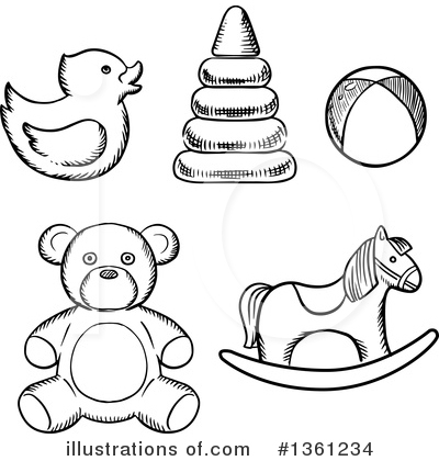 Toys Clipart #1361234 by Vector Tradition SM