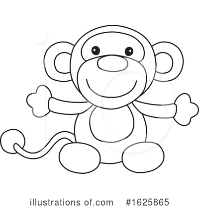 Monkey Clipart #1625865 by Alex Bannykh