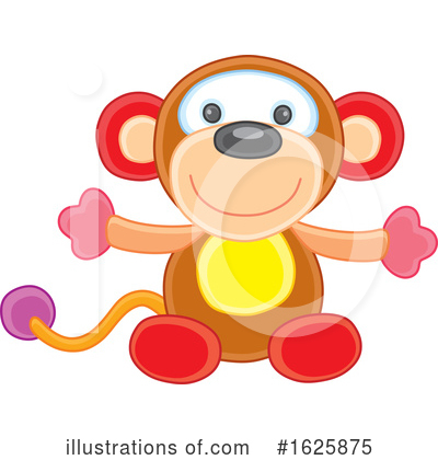 Monkey Clipart #1625875 by Alex Bannykh