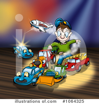 Royalty-Free (RF) Toys Clipart Illustration by dero - Stock Sample #1064325