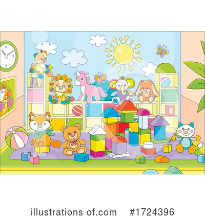 Play Room Clipart #1724396 by Alex Bannykh