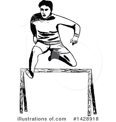 Track And Field Clipart #1428918 by Prawny Vintage