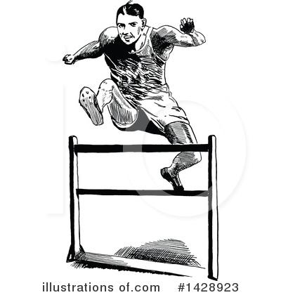 Track And Field Clipart #1428923 by Prawny Vintage