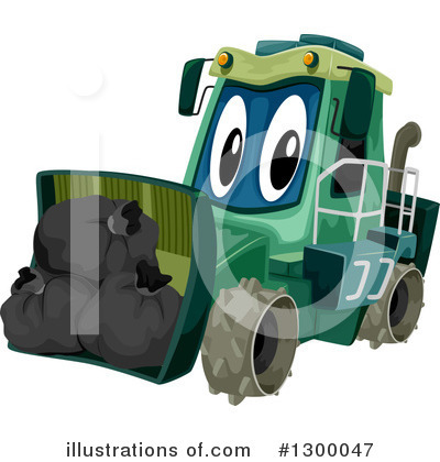 Royalty-Free (RF) Tractor Clipart Illustration by BNP Design Studio - Stock Sample #1300047